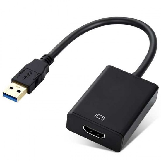 ELUTENG USB to HDMI Adapter, 1080P@60Hz USB 3.0/2.0 to HDMI Monitor Converter for Windows XP 7/8/ 8.1/10,Audio & Video, Desktop, Laptop, PC