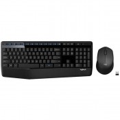 Logitech MK345 Wireless Combo Full-Sized Keyboard with Palm Rest and Comfortable Right-Handed Mouse, 2.4 GHz Wireless USB Receiver, Compatible with PC, Laptop,Black