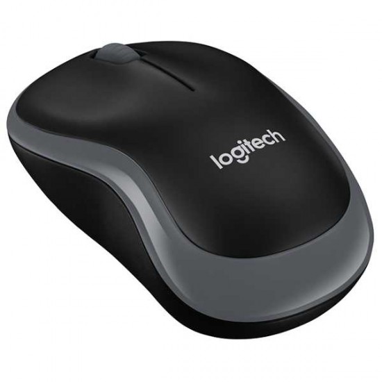 Logitech M185 Wireless Mouse, 2.4GHz with USB Mini Receiver, 12-Month Battery Life, 1000 DPI Optical Tracking, Ambidextrous, Compatible with PC, Mac, Laptop - Black