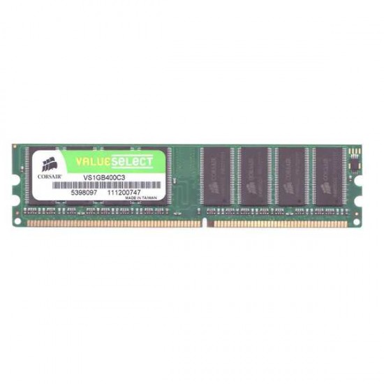 Corsair VS1GB400C3 Value Select 1 GB DDR SDRAM Memory Module- USED - TESTED
