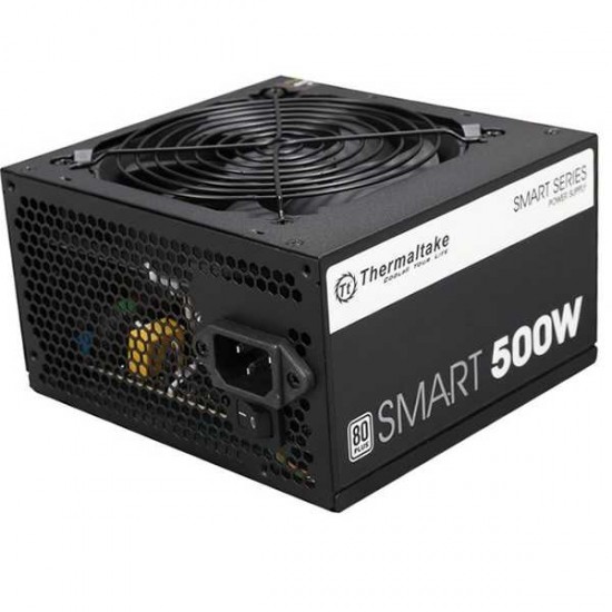 Thermaltake Smart 500W 80+ White Certified PSU, Continuous Power with 120mm Ultra Quiet Cooling Fan, ATX 12V V2.3/EPS 12V Active PFC Power Supply PS-SPD-0500NPCWUS-W - USED - TESTED