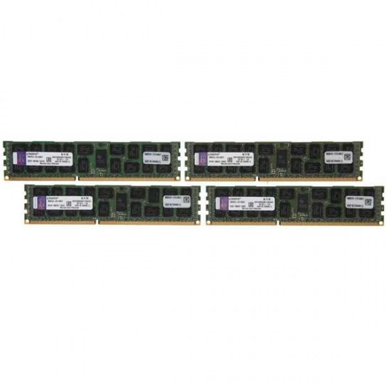 Kingston 32GB (4 x 8GB) ECC Registered DDR3 1600 Server Memory DR x4 w/TS Model KVR1600D3D4R11SK4/32G