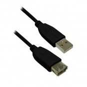 BLUE DIAMOND USB 2.0 AA EXT M/F CABLE BLACK - 6FT