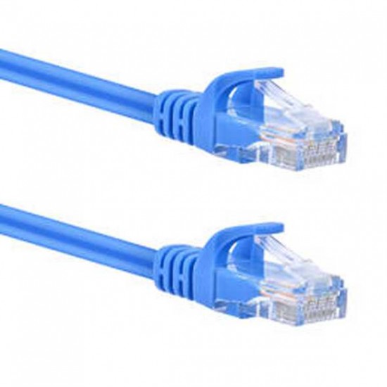 Cat6 UTP Ethernet Patch Cable, 26AWG CMR Rated PVC Jacket Pure Bare Copper Blue-3FT