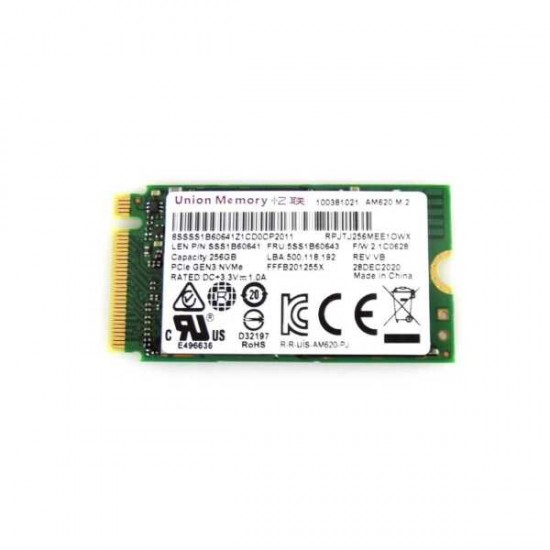 256GB Lenovo 5SS0Z46573 AM620 Hynix BC711 M.2 2242 NVMe PCIe Gen3 Internal SSD-