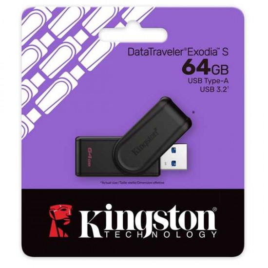 KINGSTON DATA TRAVEL EX0DIA S  64GB USB 3.2 FLASH DRIVE