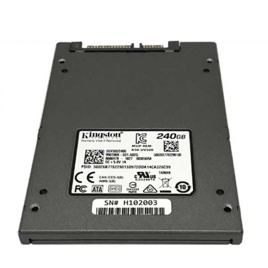 Kingston SSDNow UV500 SUV500/240G 2.5" 240GB SATA III SSD Solid State Drive - Used - Tested