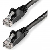 STARTECH 25FT BLACK ETHERNET PATCH CABLE WITH 100W POE