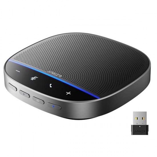 Anker PowerConf S500 Speakerphone with Zoom Rooms Certification, USB-C Speaker, Bluetooth Speakerphone for Conference Room, Conference Microphone with Premium Voice Pickup