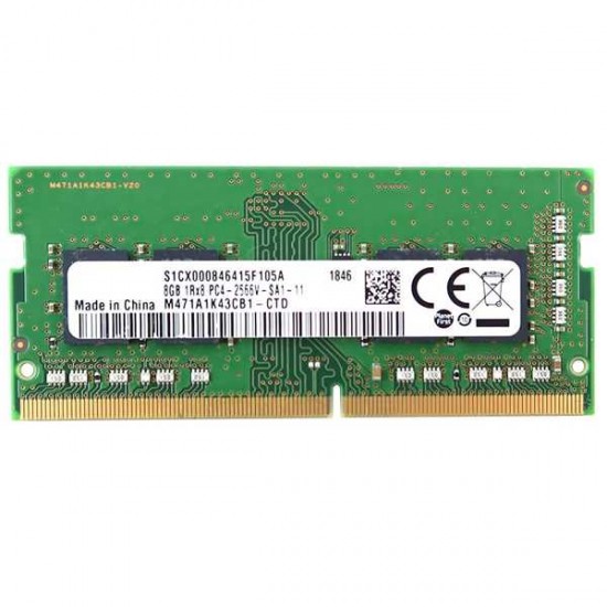 SAMSUNG M471A1K43CB1 8GB 1RX8 DDR4 PC4-21300 2666MHZ CL19 Laptop Memory Module