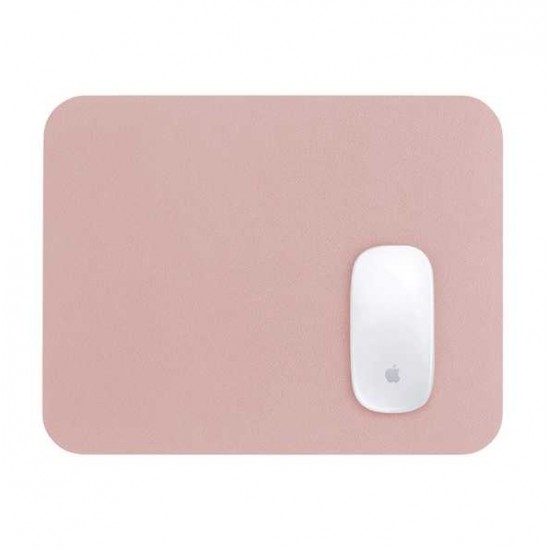 Pastel PU Leather Mouse Pad - Pink, 300mm x 240mm