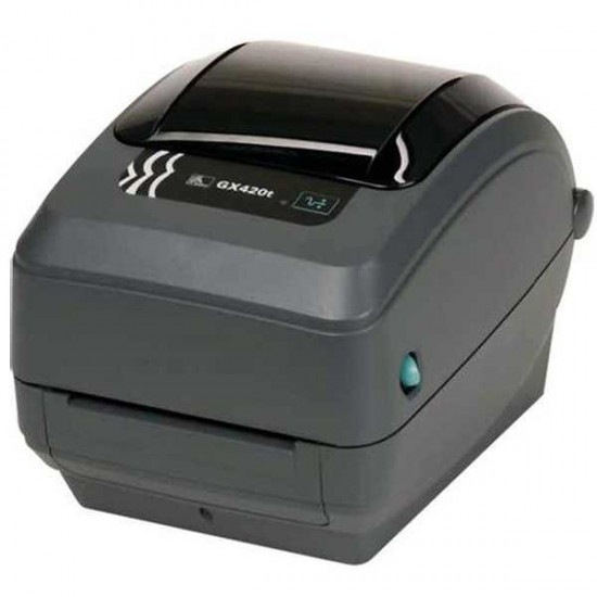Zebra GX420t Monochrome Desktop Direct Thermal/Thermal Transfer Label Printer with Fast Ethernet Technology, 6 in/s Print Speed, 203 dpi Print Resolution, 4.09" Print Width, 100-240V AC